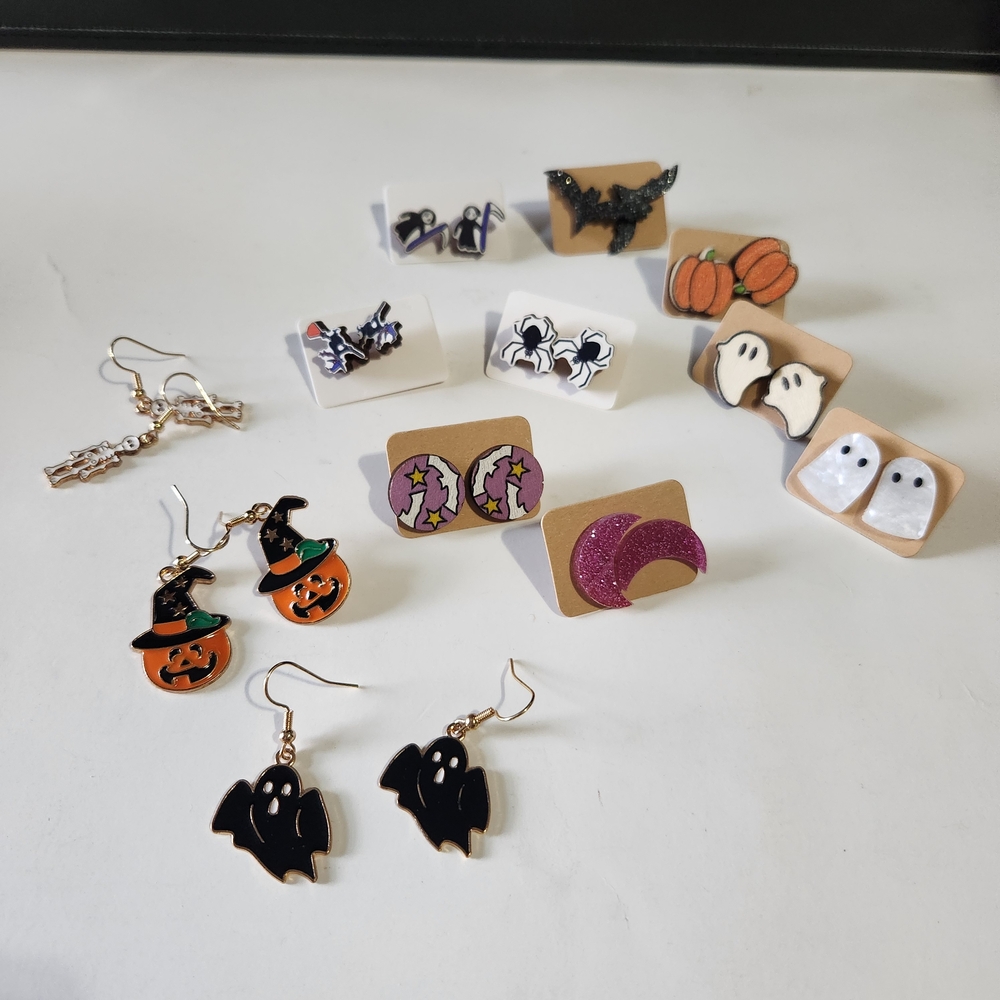 Halloween Themed Earrings Set